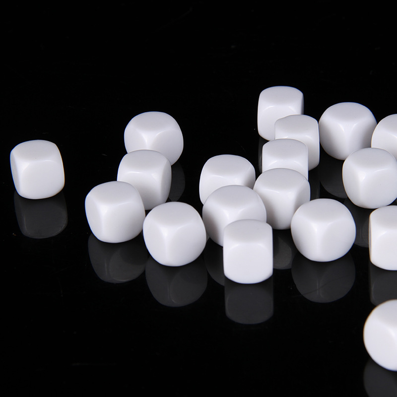 厂家定制圆角空白骰子麻将树脂骰子亚克力透明骰子礼品批发