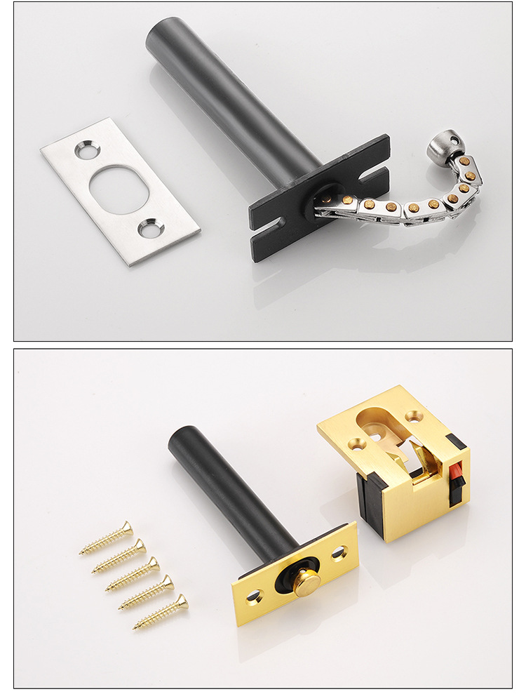 酒店门暗藏防盗链隐藏式安全链宾馆门隐形防盗扣门栓暗装保险门链