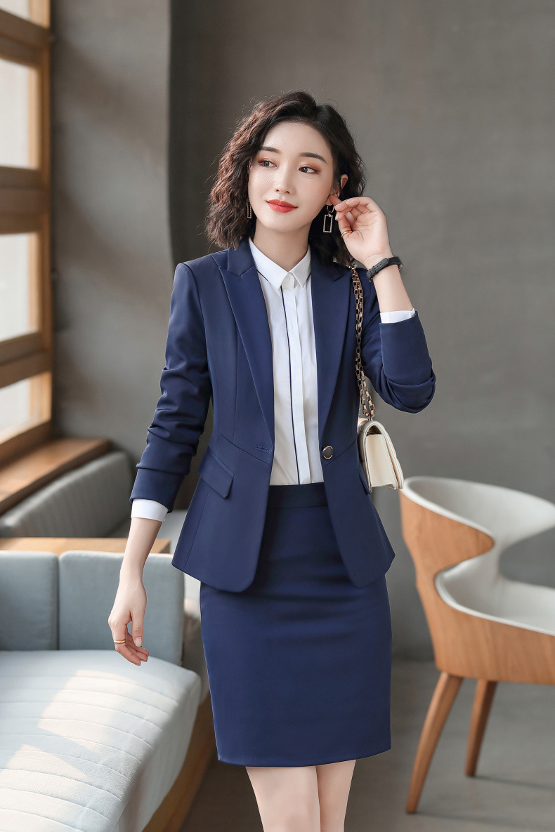 职业装套装西装套裙工装西装正装连衣裙大学生ol西服工作服春秋冬