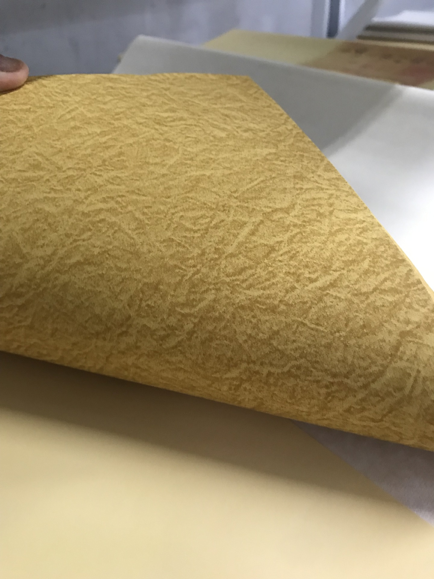 四尺整张手工纸蜡染笺宣褶皱纹洒金云纹绢布纹半生熟创作宣纸