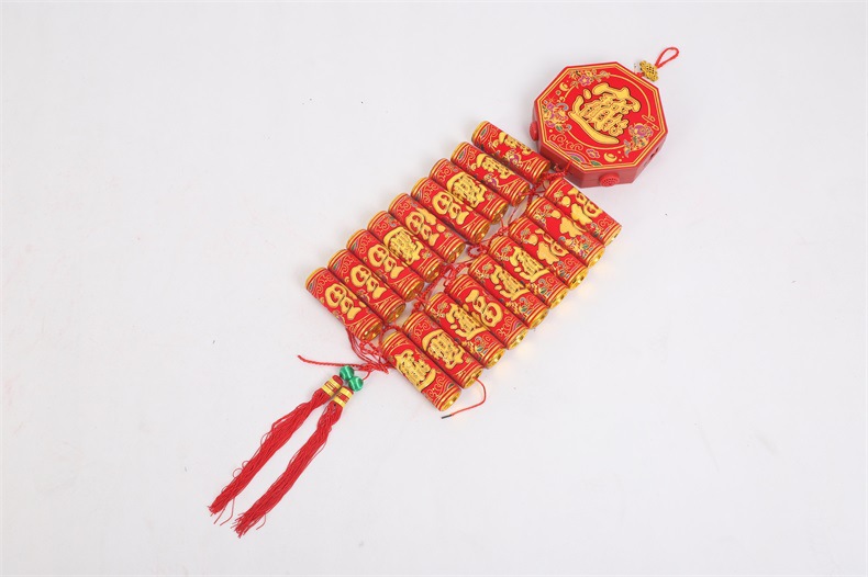 厂家热卖仿真双响电子鞭炮 可遥控发光电子鞭炮婚庆礼花礼炮批发