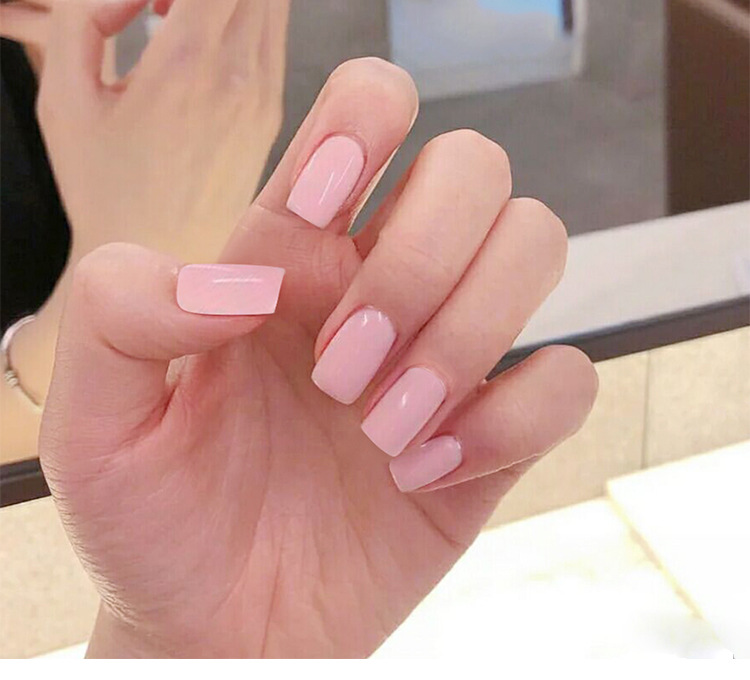 多色集合欧美风方头穿戴美甲 新娘甲片 假指甲 纯色假指甲成品