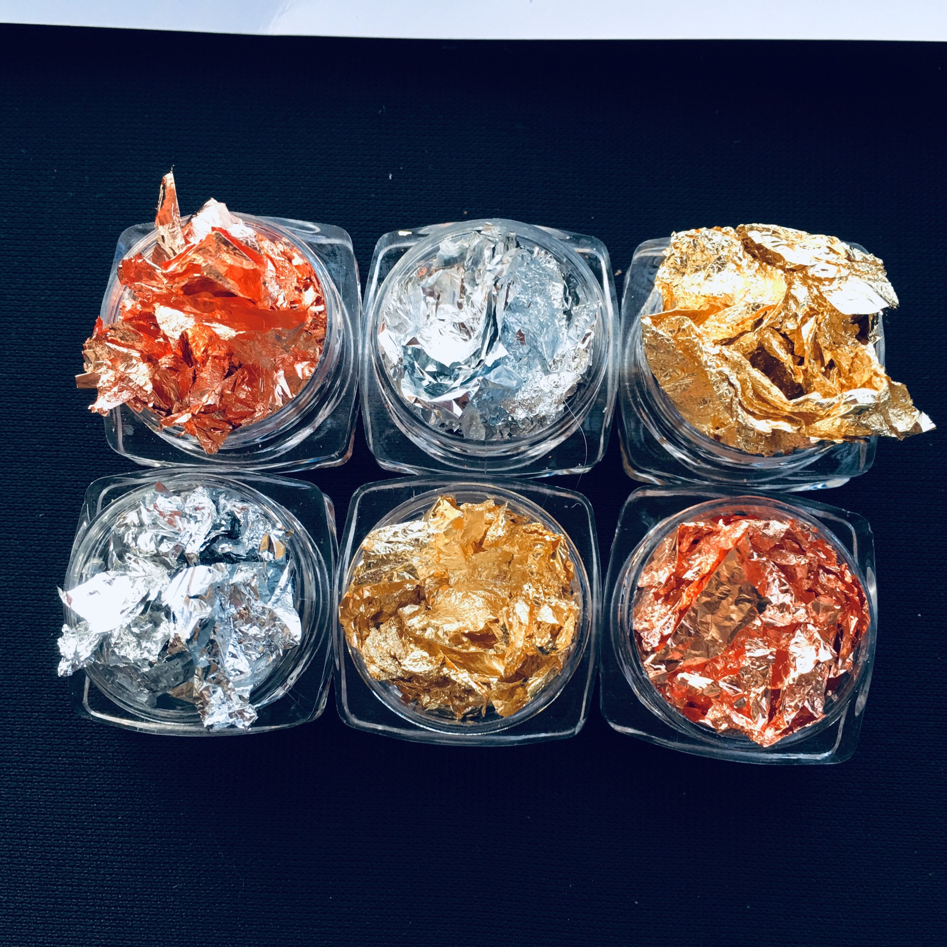 日系美甲锡箔纸 新款指甲贴纸薄款锡箔碎纸美甲金银彩色日本同款