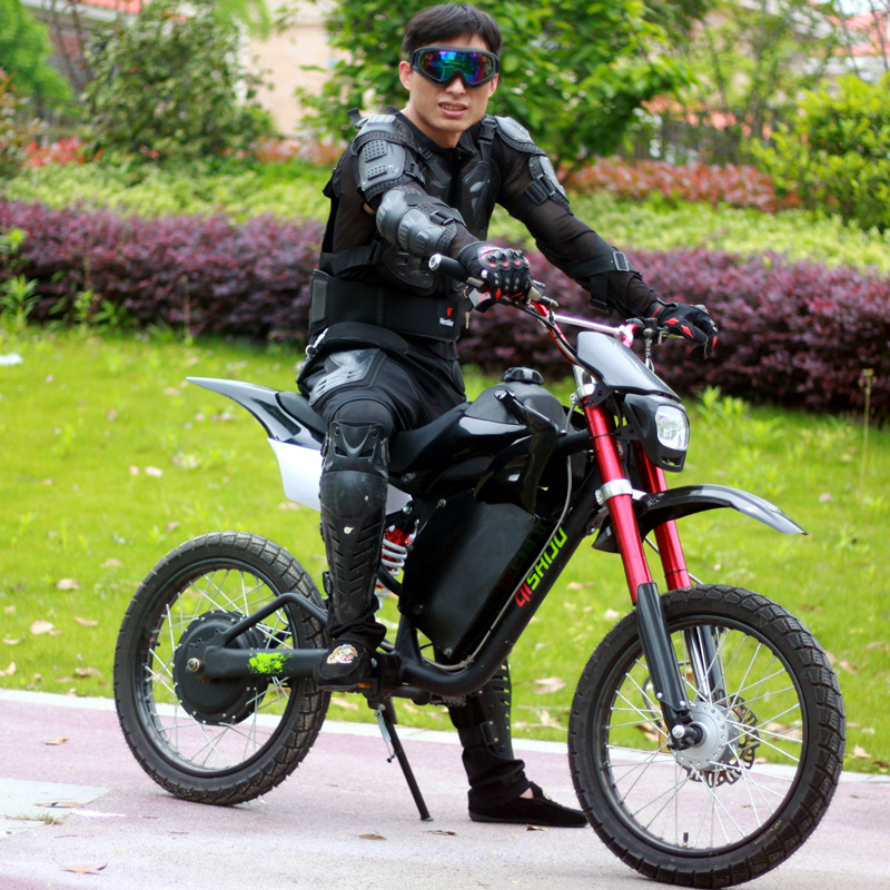 奇士驹定制成人电动越野摩托车中小型高赛山地车锂电池铝合金车架