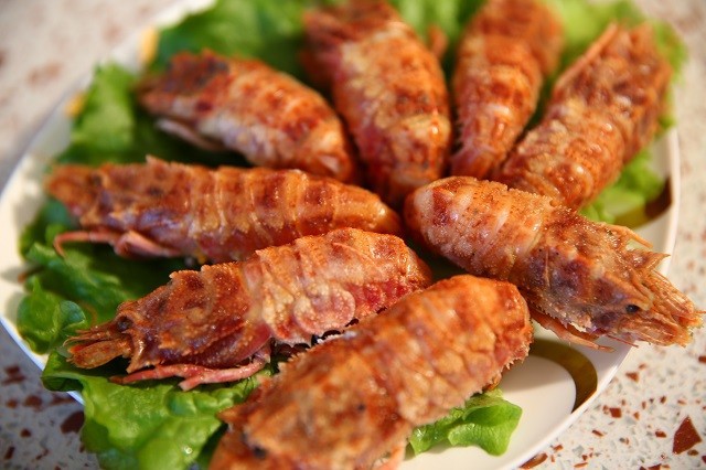 批发进口海鲜俄罗斯虾爬子带籽 格陵兰火龙虾虾仁大虾北极甜虾