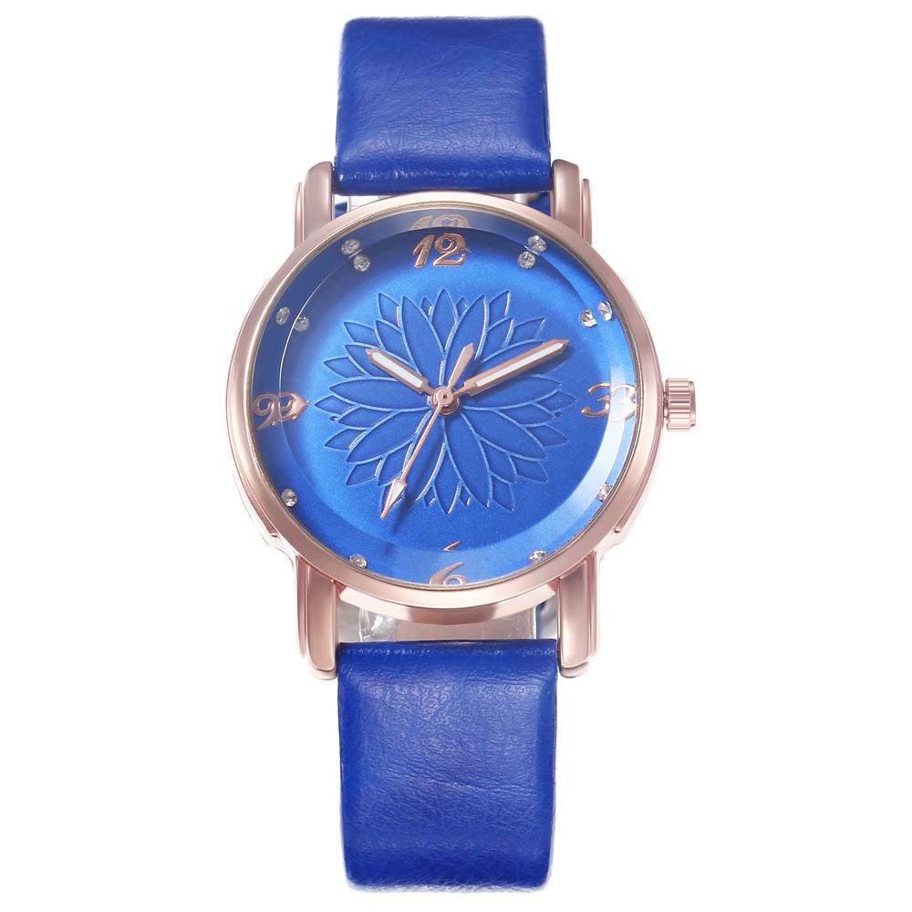 khorasan学生简约太阳花时尚腕表女款石英手表一件代发厂家直供