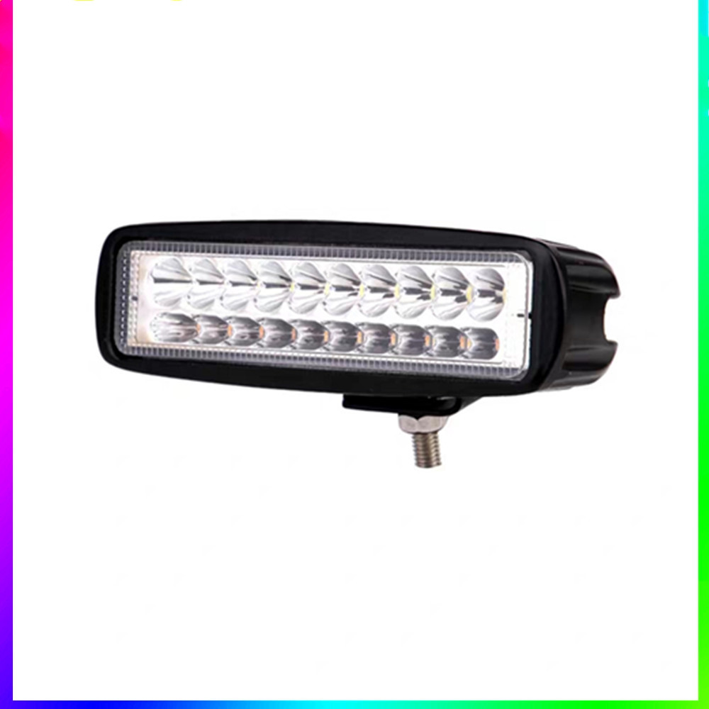 led射灯双排长条灯一字54w双色黄白光12伏24v汽车射灯行车灯雾灯