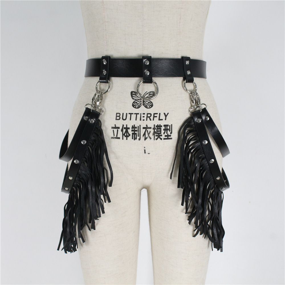 ebay欧美跨境皮革女性学生配饰腰带腰链情趣舞台道具表演成人用品