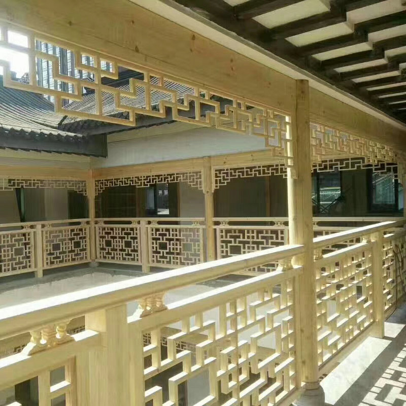 厂家直销东阳木雕木质挂落吊挂 实木镂空雕花花格门楣吊顶定制