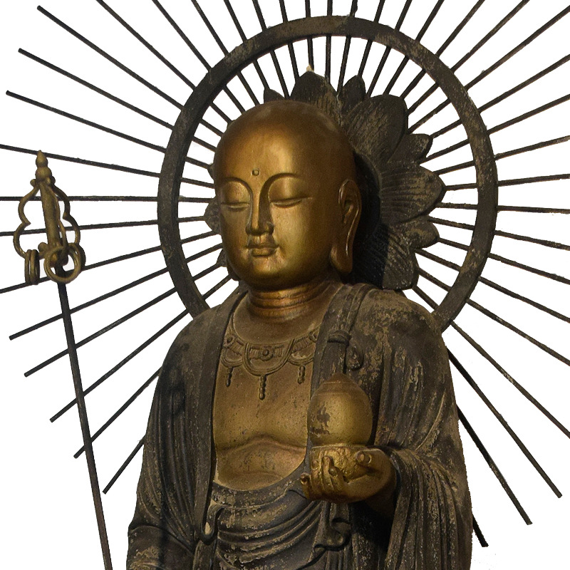 木雕仿古唐代密宗地藏王佛像大愿菩萨寺庙佛堂摆件1.5米 迎善永安