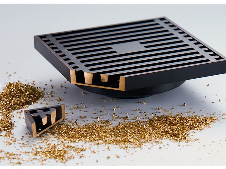 全铜防臭地漏防溢水卫生间淋浴房大排量防臭洗衣机地漏盖加厚防虫