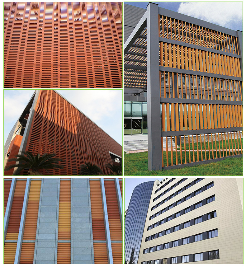 陶棍立方陶陶土板幕墙外墙遮阳陶百叶陶板厂家陶管建筑幕墙配件-阿里