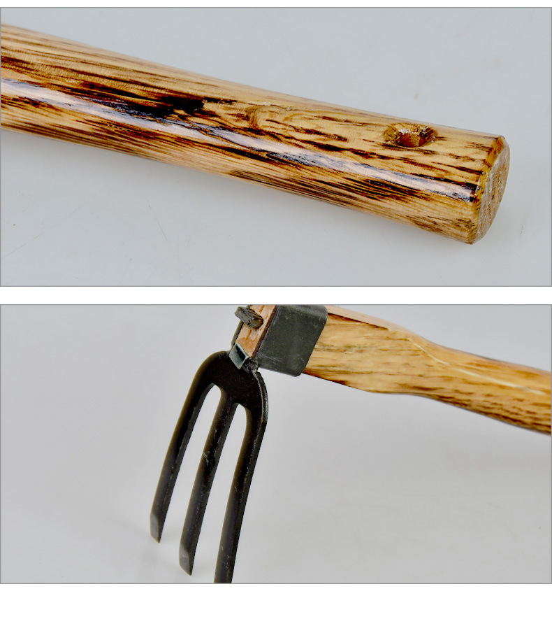 全钢三齿耙 hc0001 园林园艺工具 家用小型锄耙 挖土 松土 耙子