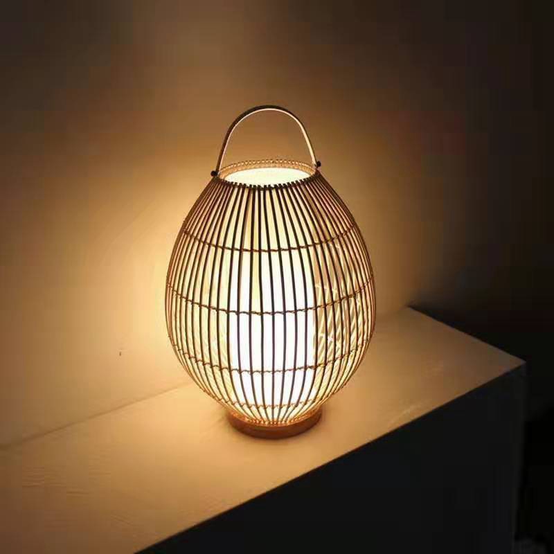 日式火锅店餐厅个性创意竹编织斗笠吊灯创意田园日式竹丝竹篾吊灯