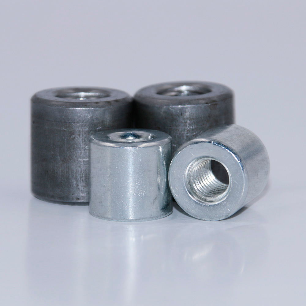 厂家现货供应圆螺母圆柱母 镀锌本色焊接圆型台阶螺母m6-m22