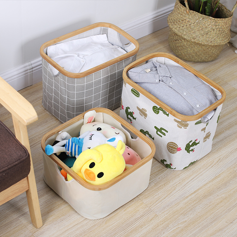 Laundry Basket Household Goods Storage Box Desktop Storage Box Dirty Clothes Organize and Storage