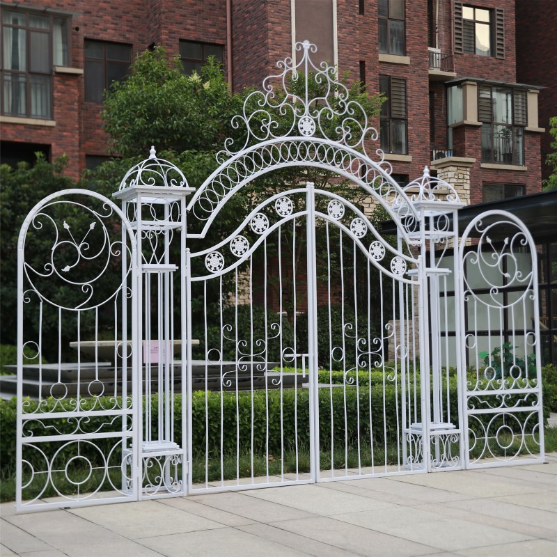 新款婚庆花门幸福门铁艺拱门架子欧式背景门架子铁艺婚庆道具拱门
