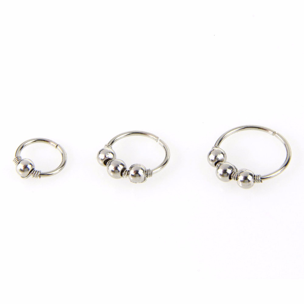 Cross-Border E-Commerce European and American Body Puncture Ball Electroplating Nose Ring Nasal Splint Nose Stud Ear Bone Stud Earrings Manufacturer