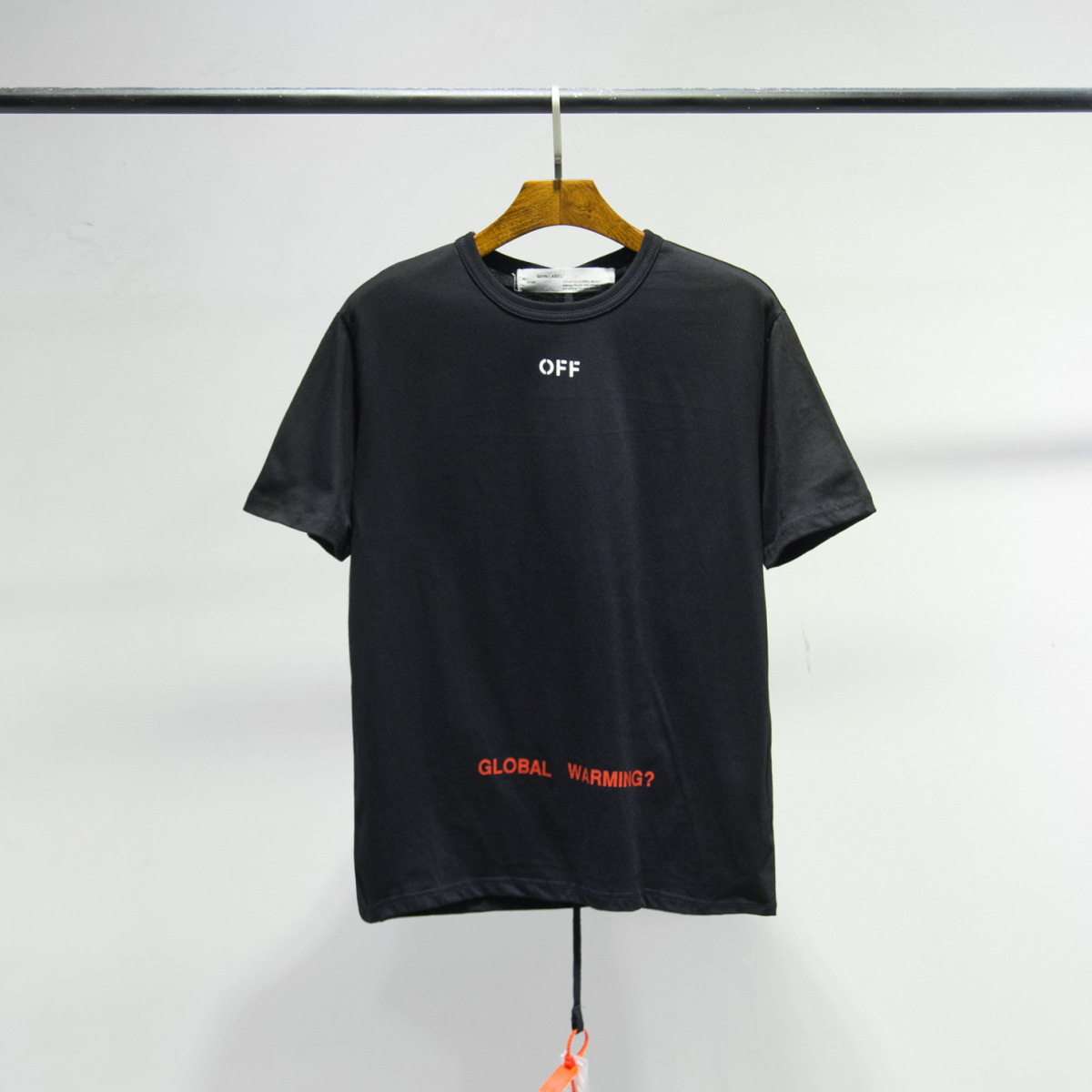 ow欧美潮牌off短袖t恤字母郁金香蜘蛛欧版大码宽松半袖男女情侣装