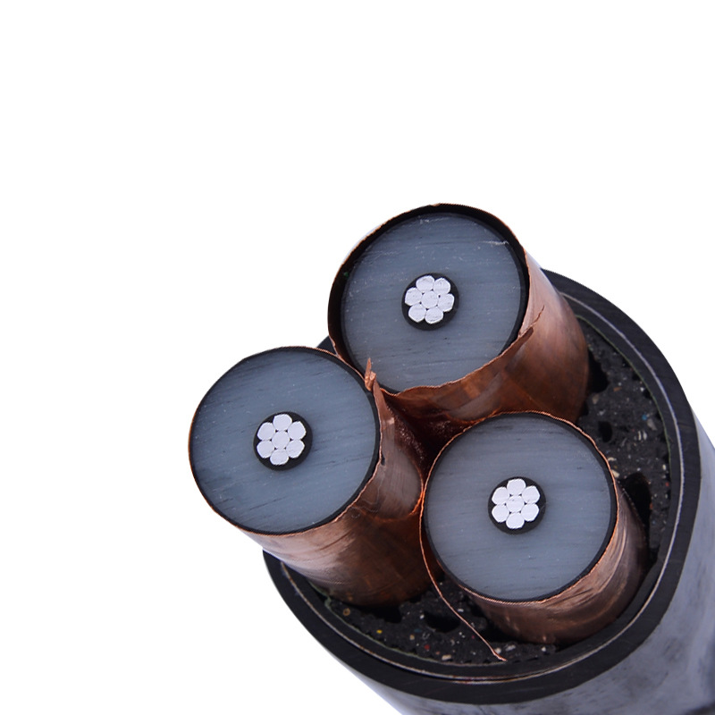 铝芯高压电力电缆 钢带铠装 防火阻燃国标保检yjlv22-3*185 15kv