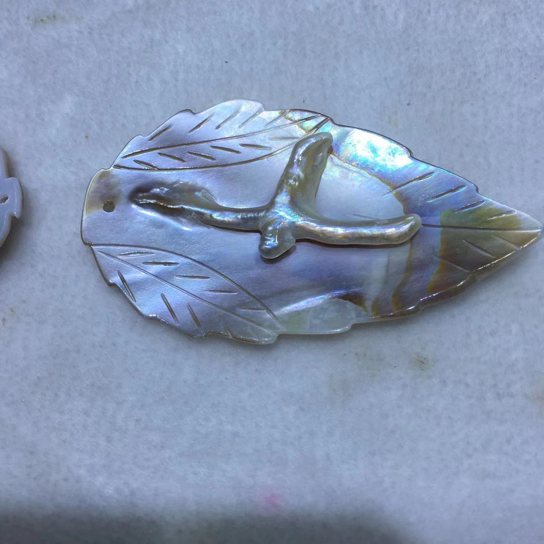 纯手工雕刻蚌壳挂件海水珍珠蚌壳摆件小额批发精致