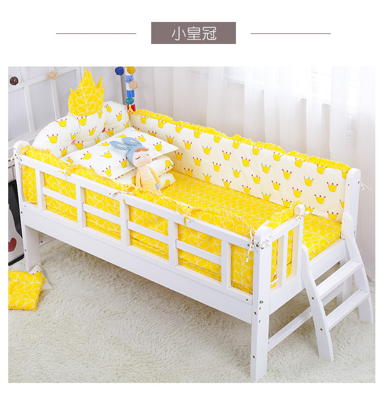 儿童床床围防撞纯棉宝宝床围挡布套件加宽拼接床床围四季通用定做