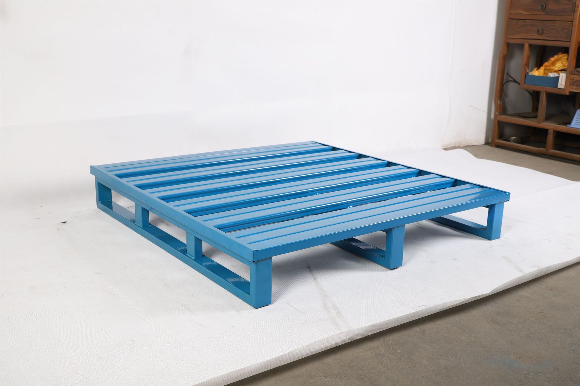 厂家直销金属钢制托盘 半铺货架铁托板 钢制托盘仓储物流卡板定制