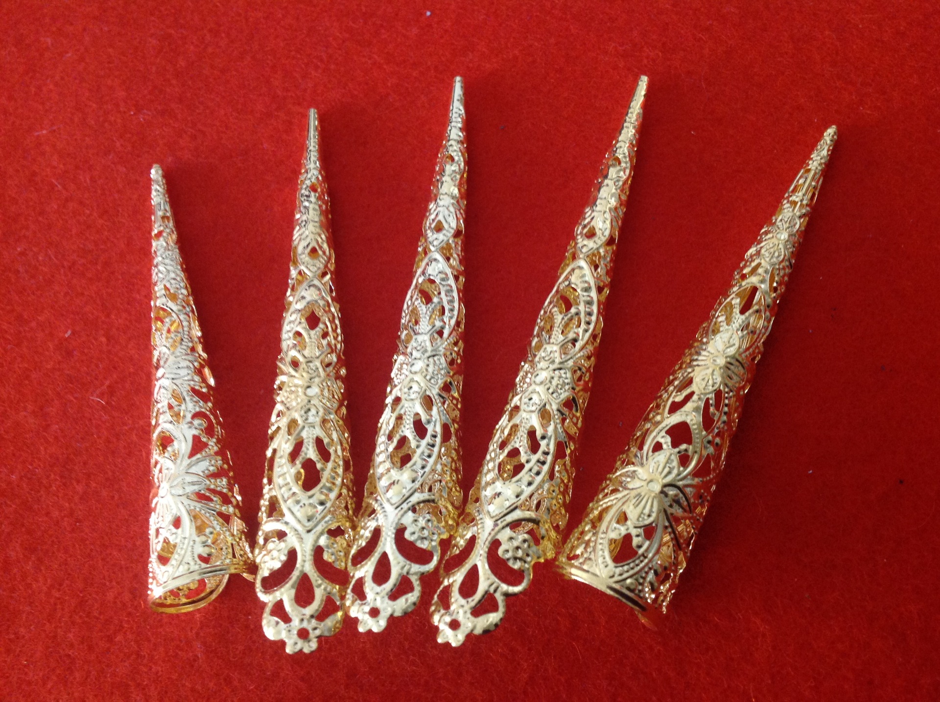 古装假指甲套演出摄影道具清朝配饰甄嬛传皇后嫔妃护甲长假指甲套