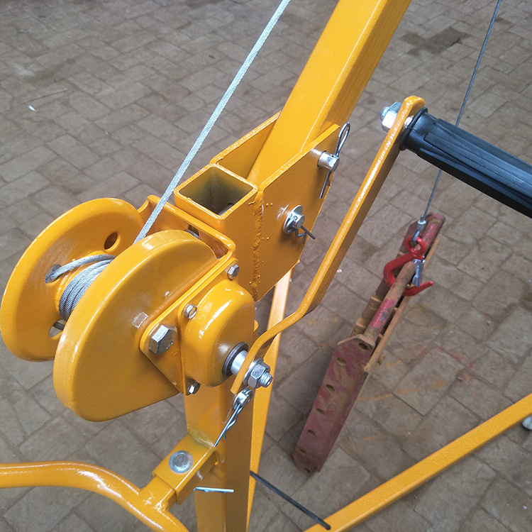 手摇小吊机 搬运车移动车载小吊机 手摇绞盘面包车吊机装车神器