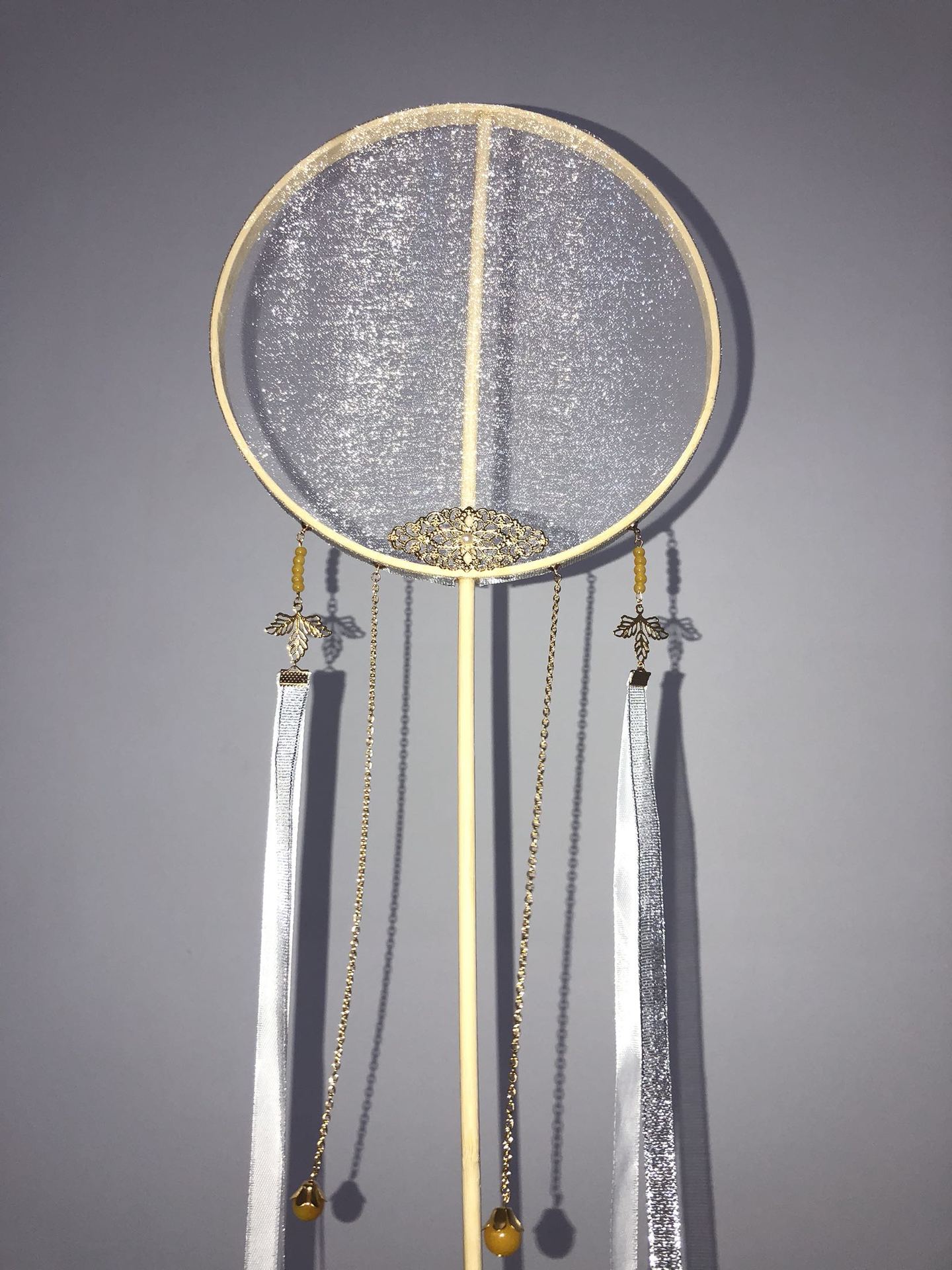 秒发现货 团扇竹圈架 定做团扇骨架半成品 刺绣团扇架 团扇