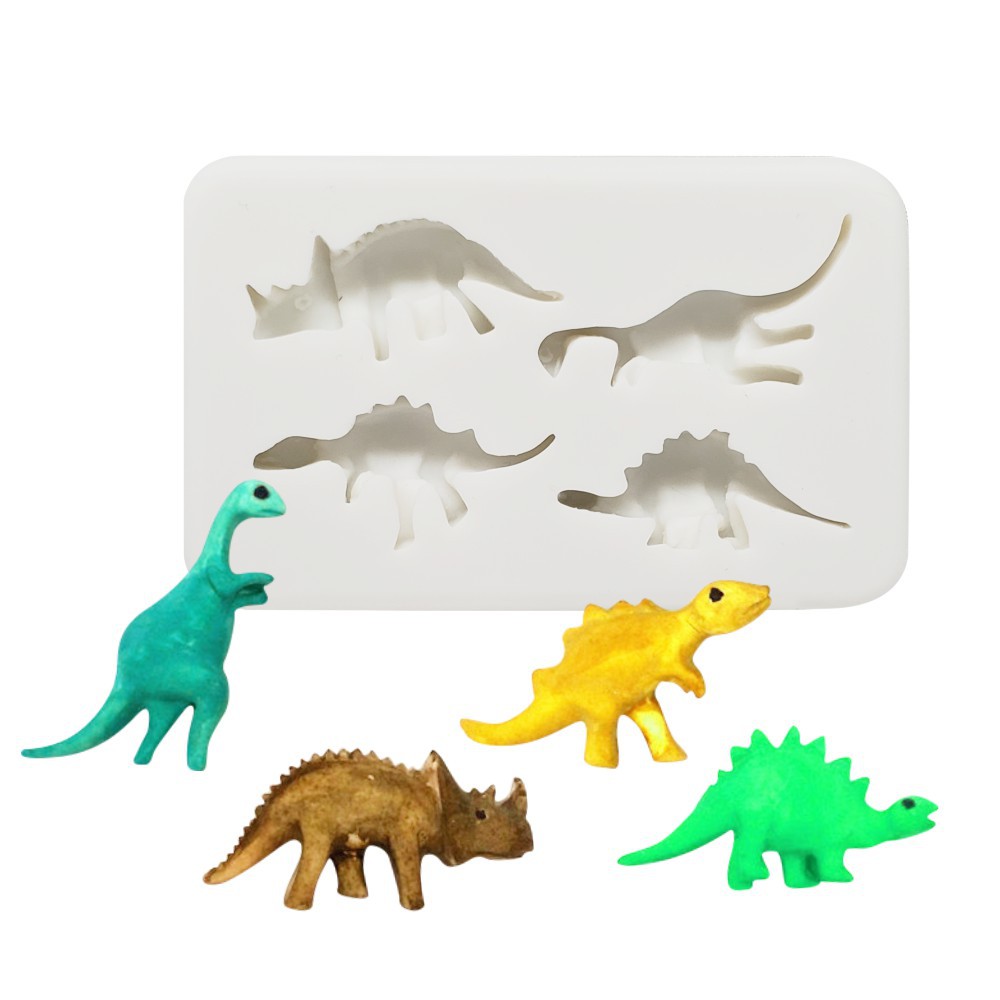 卡通恐龙模具巧克力模具烘焙模具蛋糕模具dinosaur silicone mold