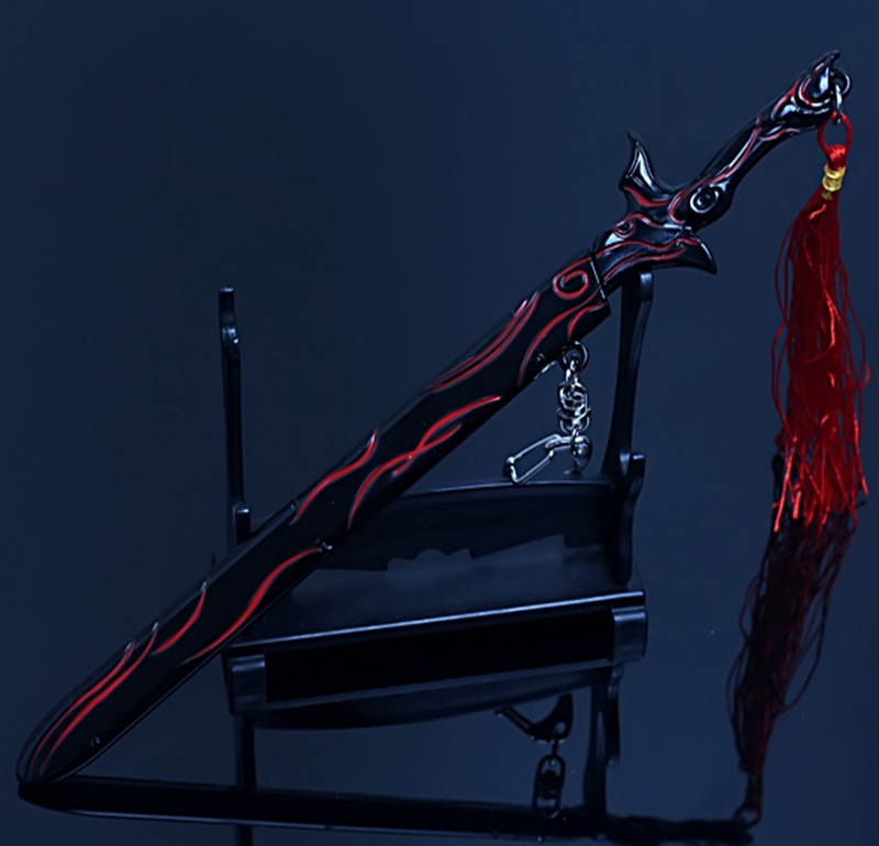 魔道动漫周边武器薛洋降灾剑随便金凌剑带剑鞘22厘米钥匙扣