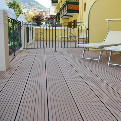 户外wpc空心木塑地板 厂家直销生态公园花箱台阶塑木地板定制