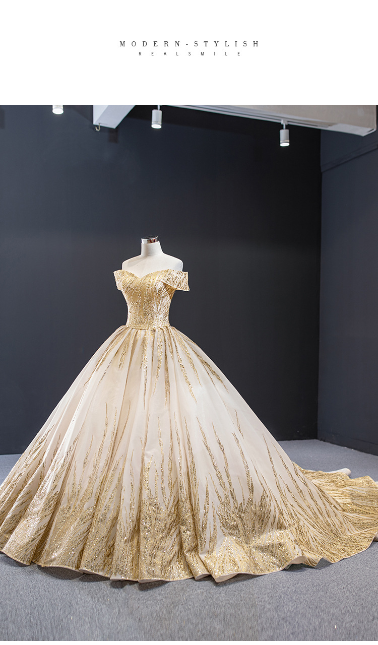 婚纱2020新款抹胸新娘梦幻奢华独唱蓬蓬裙演出拖尾礼服气场女王夏