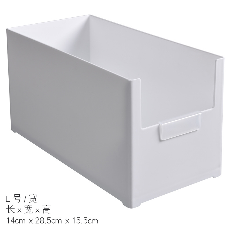 Japanese Style Kitchen Cabinet Right Angle Storage Box Desktop File Cosmetic Mask Storage Box Drawer Divider Box