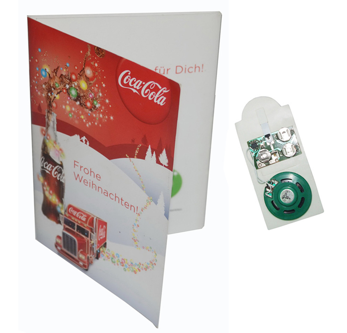圣诞音乐防水机芯音乐贺卡芯片书本录音发声器新年贺卡明信片定制