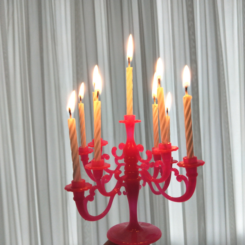 party蜡烛套装个性多头复古公主风生日小蛋糕搭配可爱风创意蜡烛