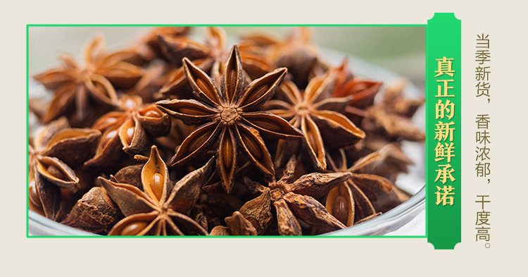 供应广西八角大料红茴香料调料500g火锅底卤料桂皮散装量