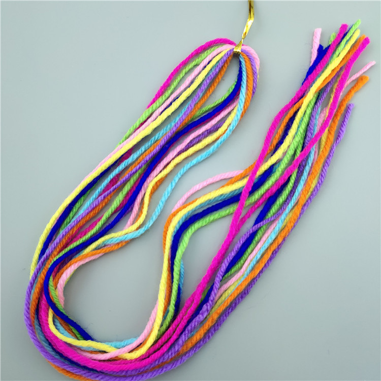 云南七彩编发绳丽江民族风彩色编发绳编头发辫子绳金丝七彩绳