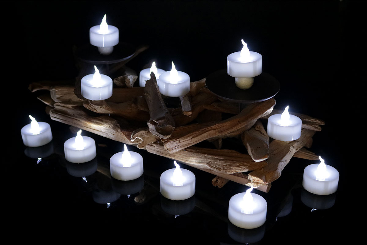 婚礼批发跨境现货 led tealight candle冷白闪婚礼装饰电子蜡烛灯