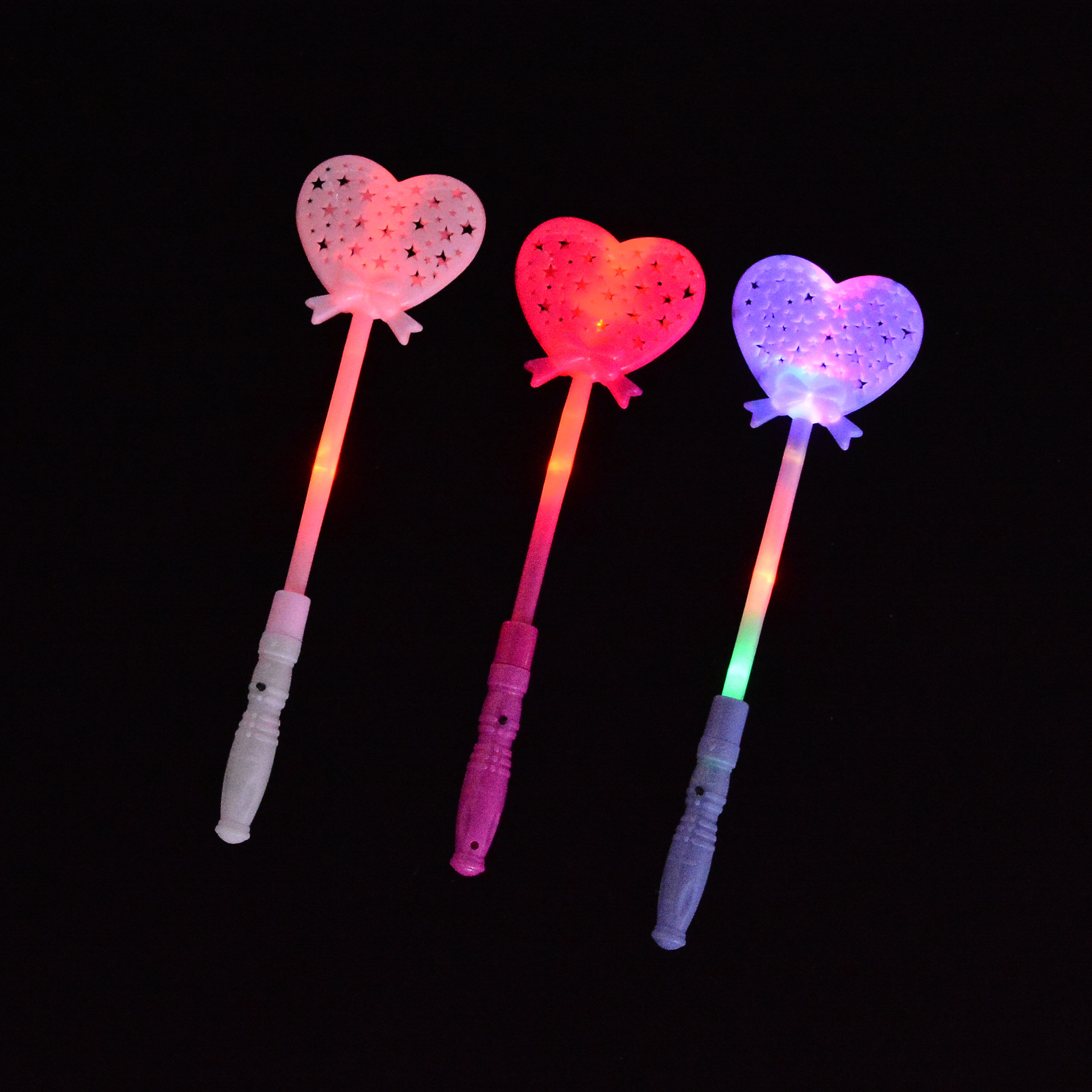 弹簧发光小猪棒led闪光棒 发光魔法棒卡通动物闪光棒夜市地摊热销