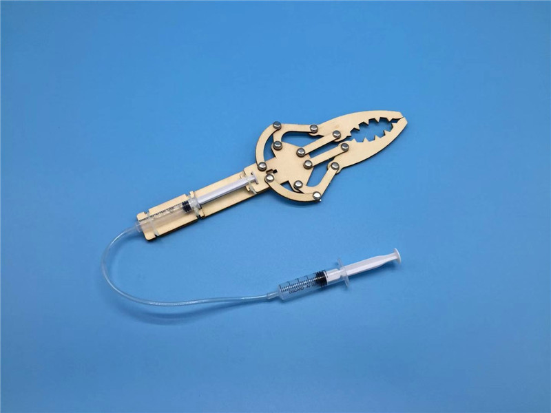 小学生diy活塞液压机械手臂模型材料科技小制作科学实验玩具批发