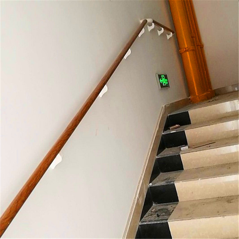 走廊圆扶手 38mm防撞扶手 医院木纹色扶手 pvc扶手厂家支持定制