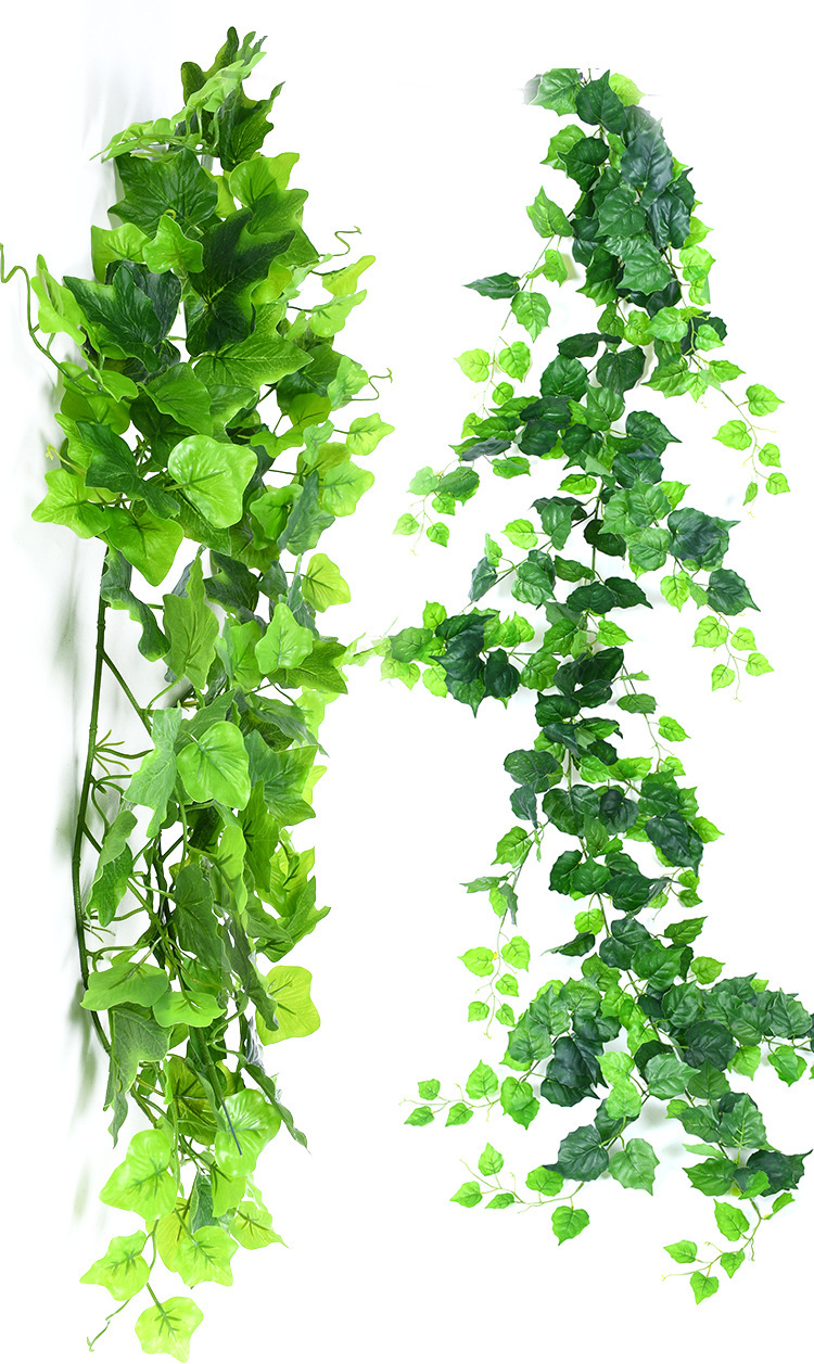 绿植墙植物墙仿真植物假花藤条藤蔓客厅室内装饰壁挂塑料树叶绿萝