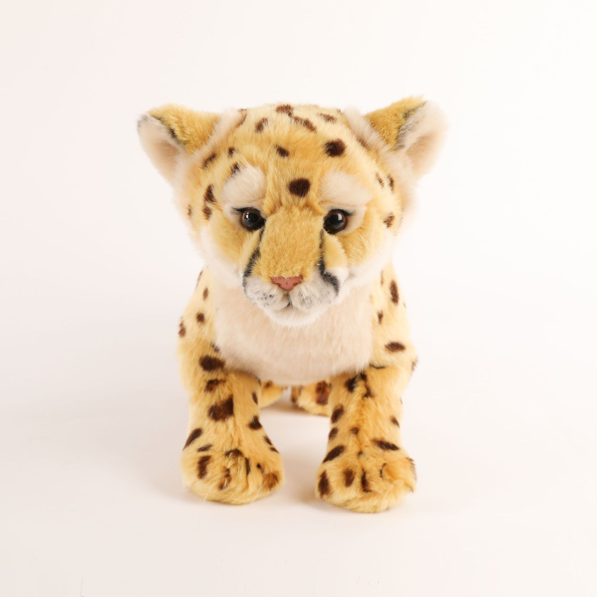 新款创意仿真猎豹毛绒娃娃森林动物儿童圣诞礼物公仔玩偶加工定制