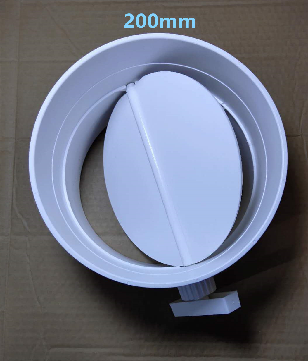 pvc管道风量调节阀手动开关调风阀abs圆形蝶阀110通风管阀门塑料