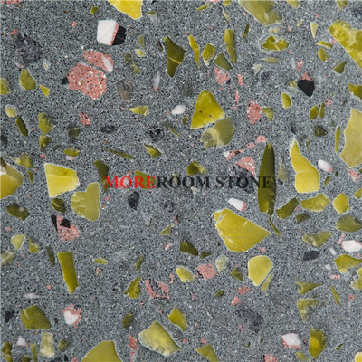 天然玉石大理石颗粒东南亚热销水磨石专业板材加工批发