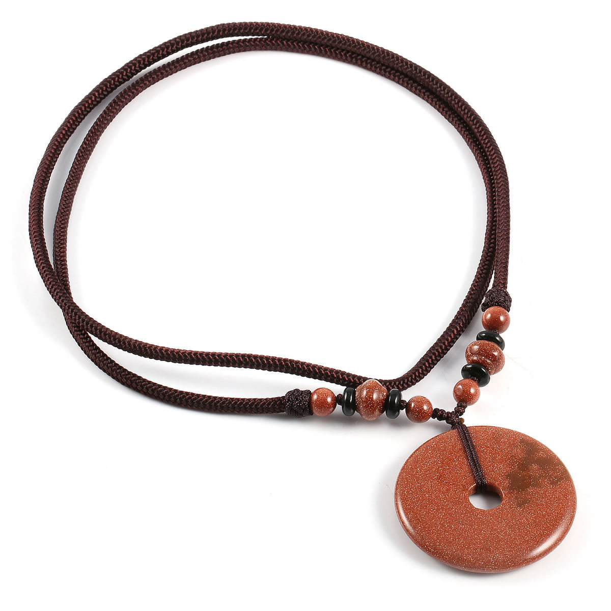 精美项链加平安扣玛瑙吊坠挂饰项链百搭气质毛衣项链吊坠挂饰成品