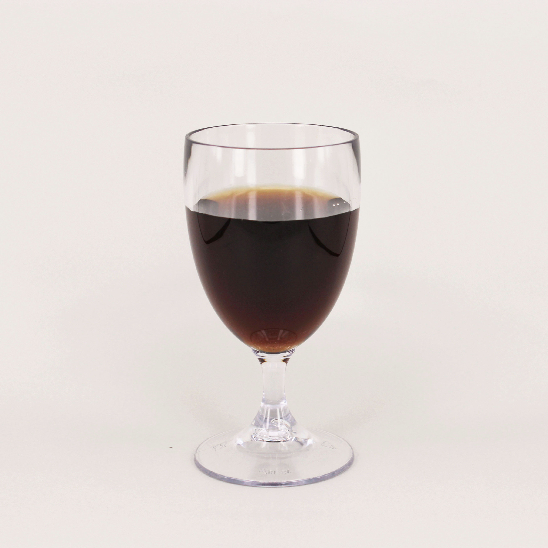 厂家直销透明色pc亚克力塑料红酒杯200ml矮脚塑料洋酒杯红酒杯