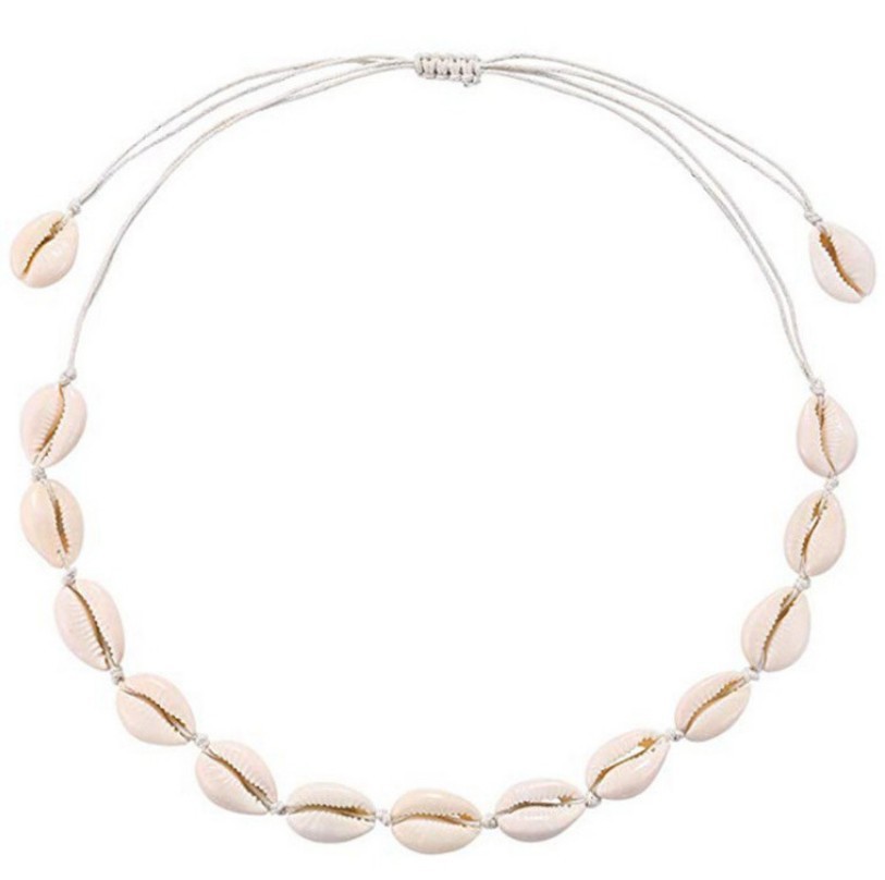 European and American Style 2-Piece Shell Women's Necklace Adjustable European and American Style Necklace Necklace Shell Set